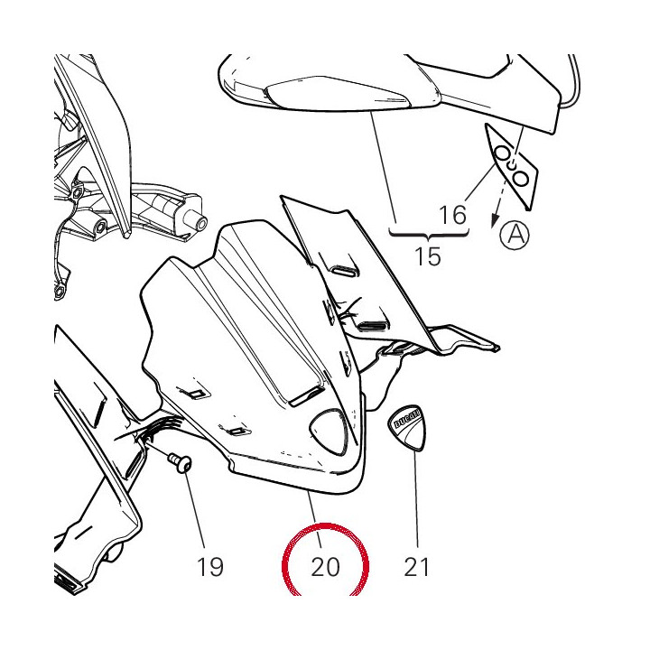Cache 4601N251A — réf. 4601N251A | Ducati Store
