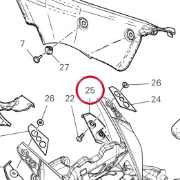 Calotte gauche 4601G181A — réf. 4601G181A | Ducati Store