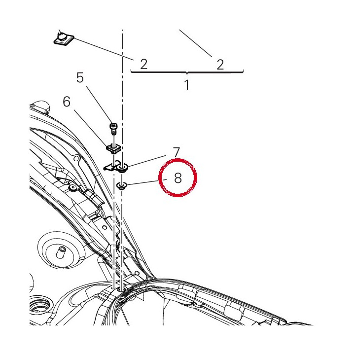Entretoise 71611721AA — réf. 71611721AA | Ducati Store