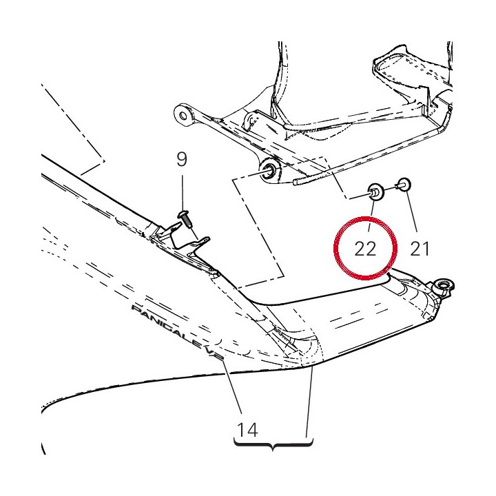 Rivet femelle 85041051A — réf. 85041051A | Ducati Store