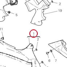 Estrattore carene droite — réf. 4801B012AA | Ducati Store