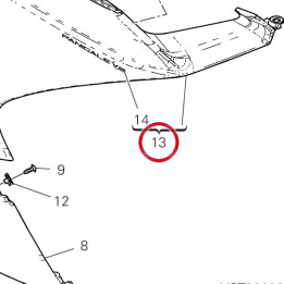 Carene supérieure droite — réf. 4801A861AB | Ducati Store