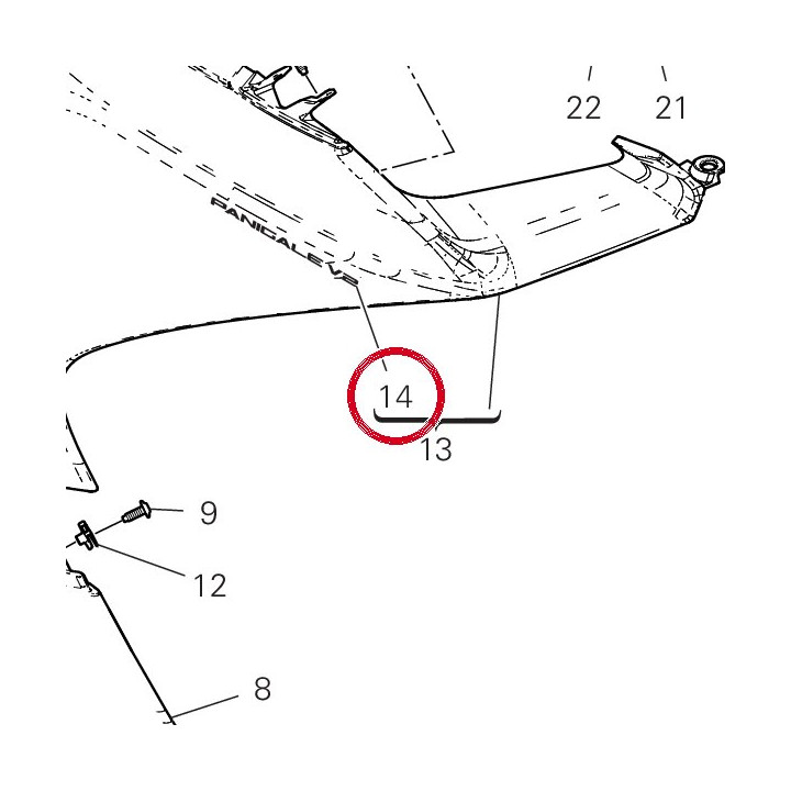 Decalcomanie "Panigale" — réf. 4381D801A | Ducati Store