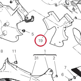 Panneau insonorisant — réf. 48611111A | Ducati Store