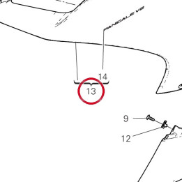 Carene supérieure gauche — réf. 4801A871AB | Ducati Store