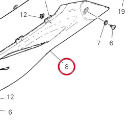 Demi-Carene inférieur — réf. 48013761AS | Ducati Store