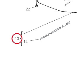 Demi-Carene supérieure — réf. 4801A871AS | Ducati Store