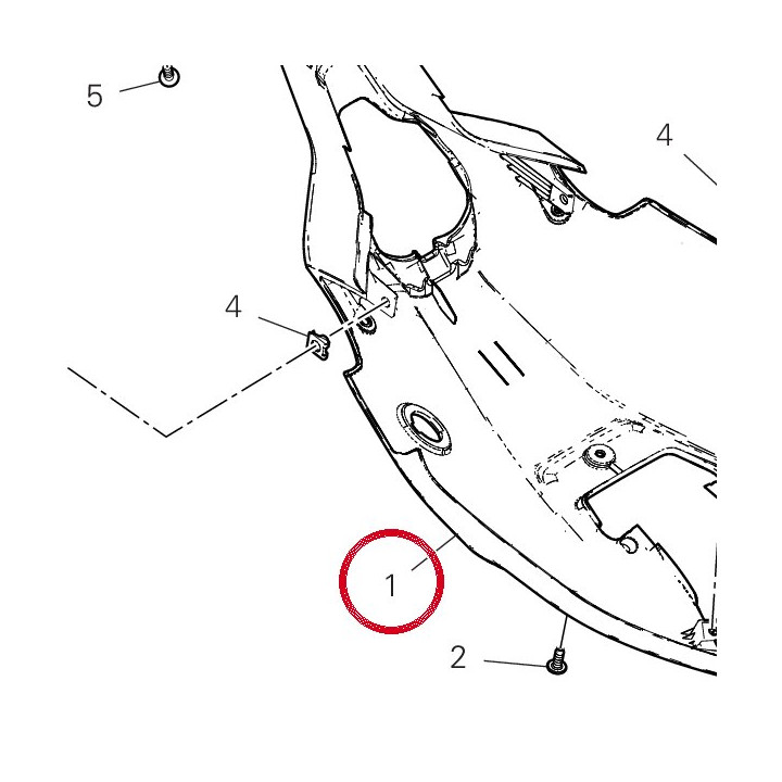 Couvercle inférieur — réf. 48212654AA | Ducati Store