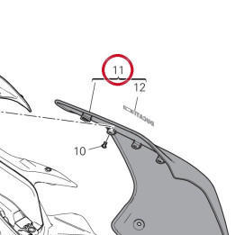 Panneau lateral gauche — réf. 482P2461AB | Ducati Store
