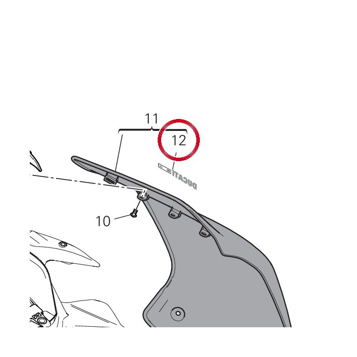 Decalcomanie drapeau ita — réf. 4381D251A | Ducati Store