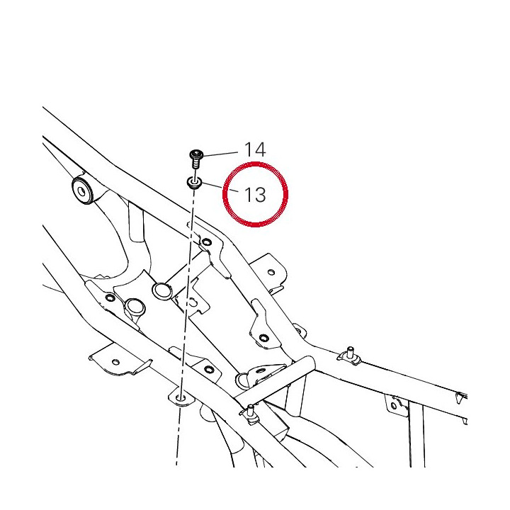 Entretoise 71611711AA — réf. 71611711AA | Ducati Store