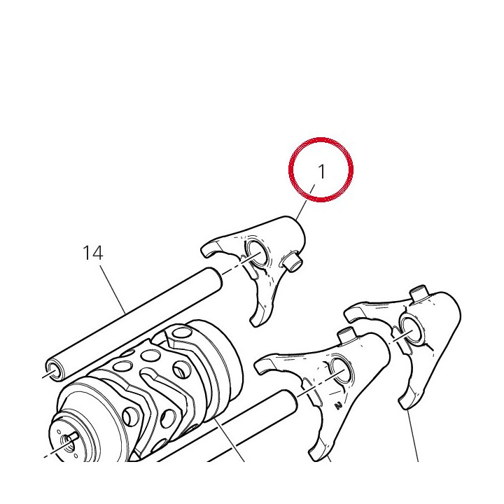 Fourche engrenement 5Ème — réf. 18010271D | Ducati Store
