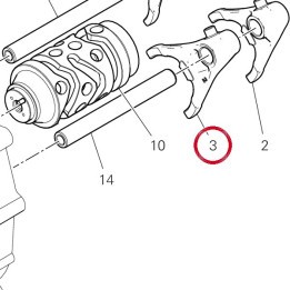 Fourche engrenement 2Ème — réf. 18010291D | Ducati Store