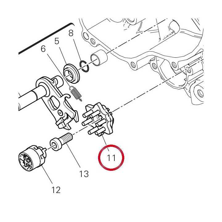 Ensemble bride barillet — réf. 18220381B | Ducati Store