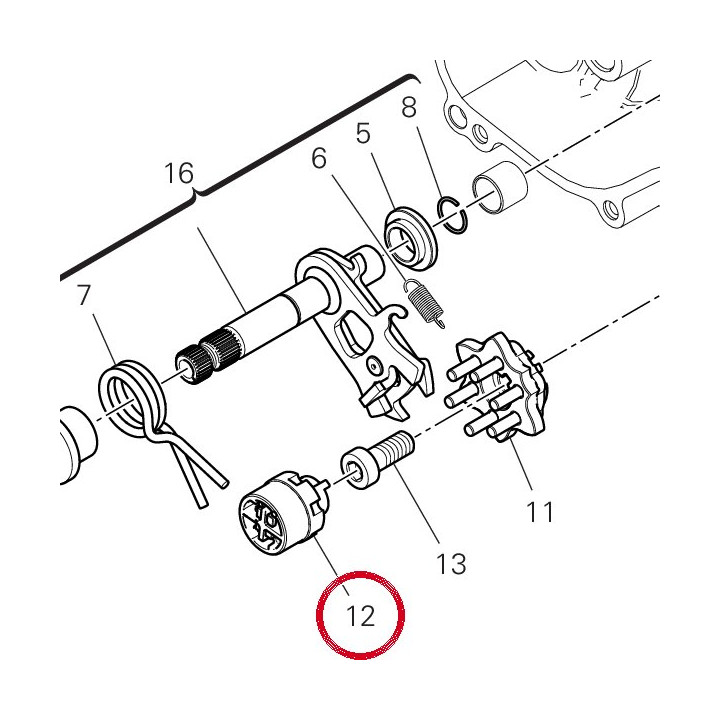 Capteur de position boîte — réf. 55243921A | Ducati Store