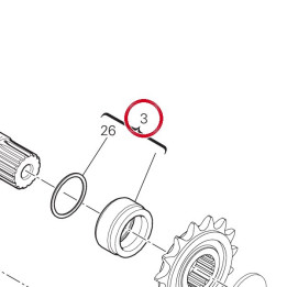 Entretoise pignon chaîne — réf. 71320021C | Ducati Store