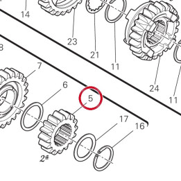 Engrenage conducteur 2Ème — réf. 17213172A | Ducati Store