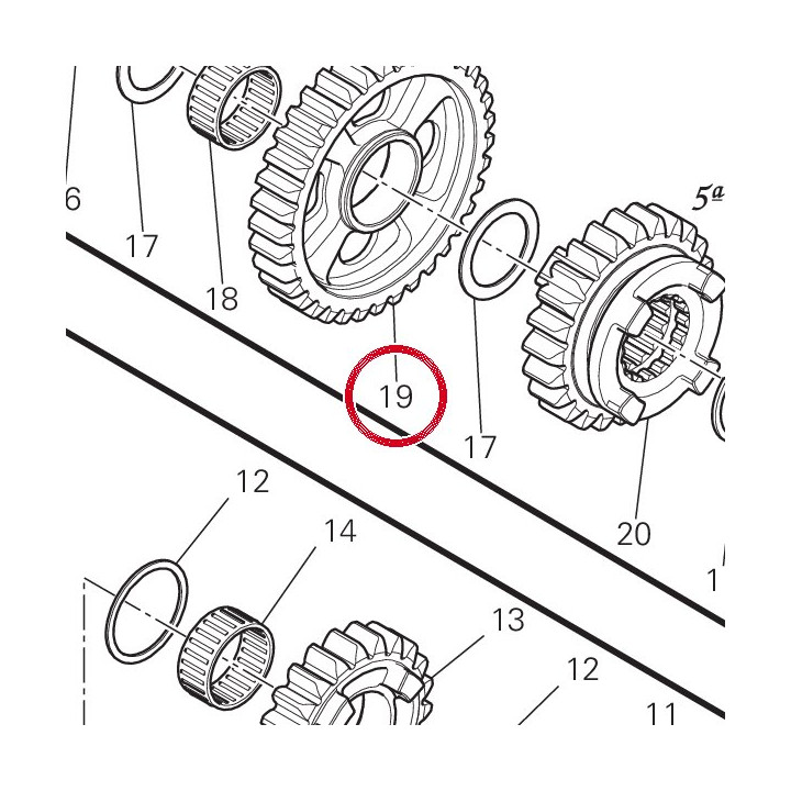 Engrenage entraine 1Ère — réf. 17213212A | Ducati Store