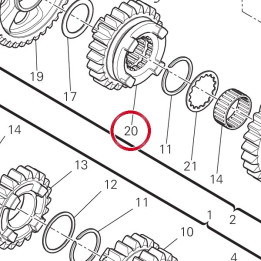 Engrenage entraine 5Ème — réf. 17213252A | Ducati Store