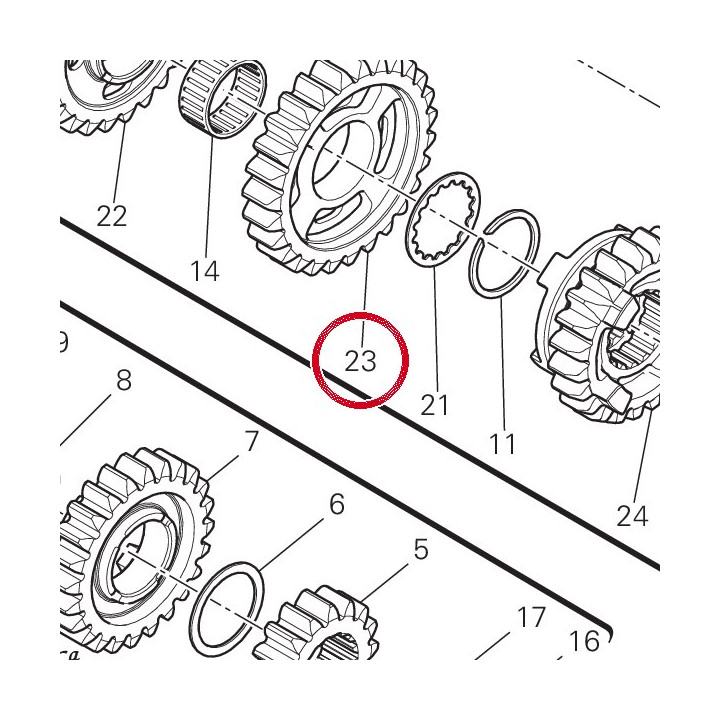 Engrenage entraine 3Ème — réf. 17213232A | Ducati Store