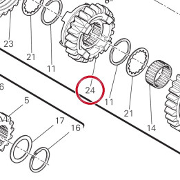 Engrenage entraine 6Ème — réf. 17213262A | Ducati Store