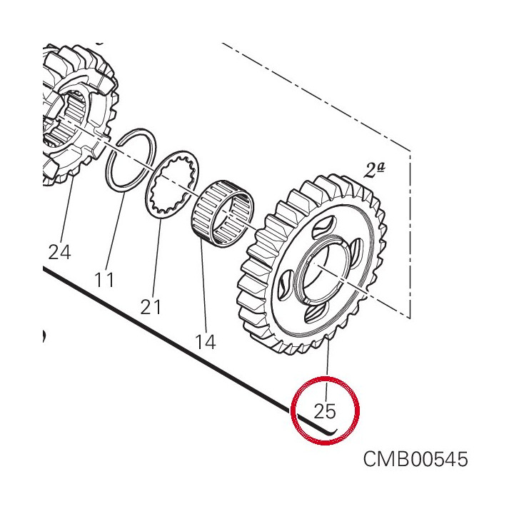 Engrenage entraine 2Ème — réf. 17213222A | Ducati Store