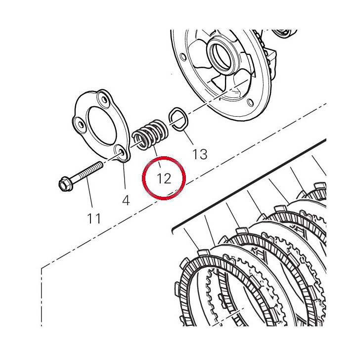 Ressort 79710731A — réf. 79710731A | Ducati Store