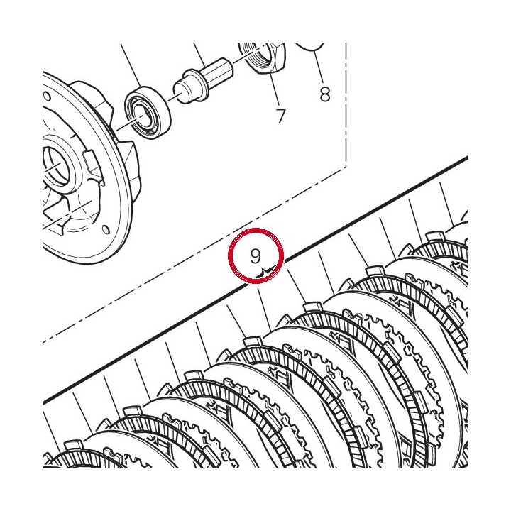 Jeu disques embrayage — réf. 19020361A | Ducati Store