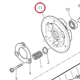 Disque de poussee embrayage — réf. 19610543A | Ducati Store