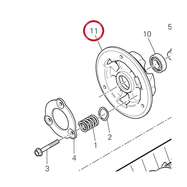 Disque de poussee embrayage — réf. 19610543A | Ducati Store
