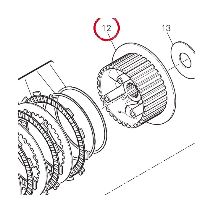 Moyeu Porte-Disque (fcc) — réf. 19610533A | Ducati Store