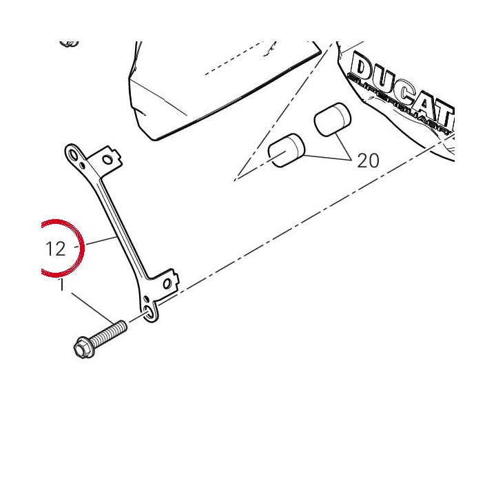 Equerre 8301E241AA — réf. 8301E241AA | Ducati Store