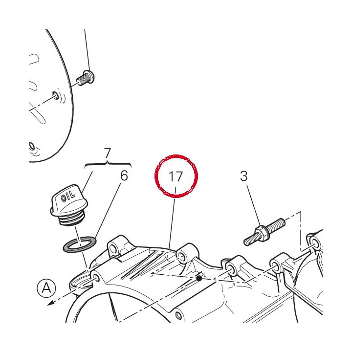 Couvercle embrayage — réf. 24311491A | Ducati Store