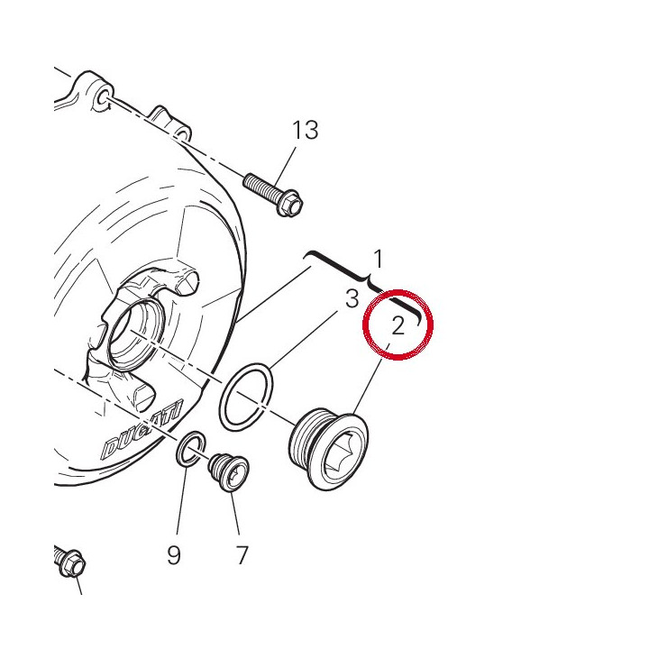 Bouchon 78010841A — réf. 78010841A | Ducati Store