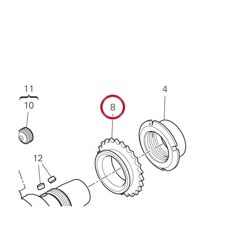 Pignon chaîne 17112361B — réf. 17112361B | Ducati Store