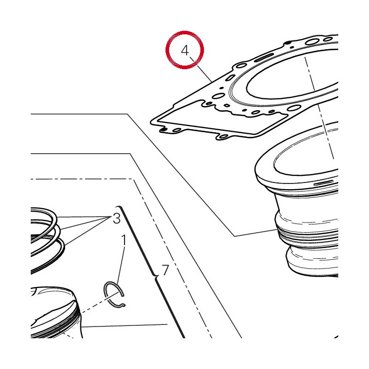 Joint cylindre tête — réf. 78611271A | Ducati Store