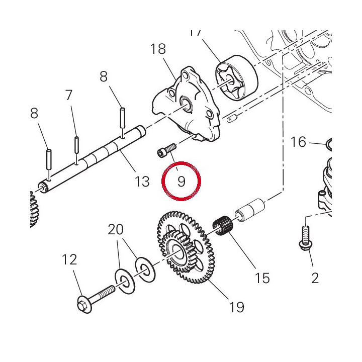 Vis tcei M6X16 77150678B — réf. 77150678B | Ducati Store