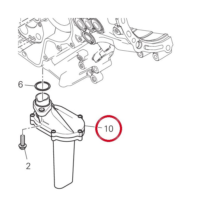 Sous-Ensemble crepine — réf. 89420113B | Ducati Store