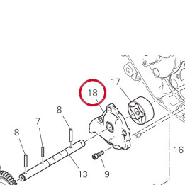 Couvercle pompe huile — réf. 24723713A | Ducati Store