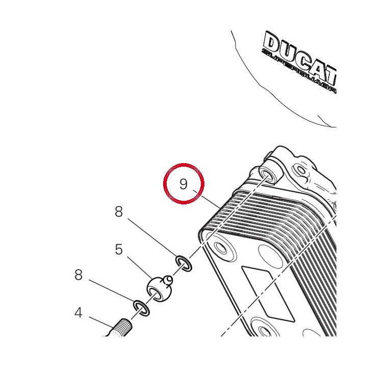 Echangeur de chaleur — réf. 54710022B | Ducati Store