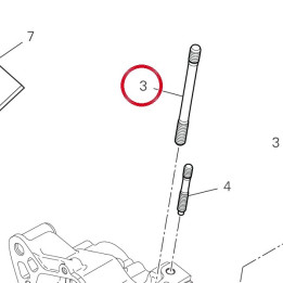 Goujon fixation cylindre — réf. 76610781A | Ducati Store