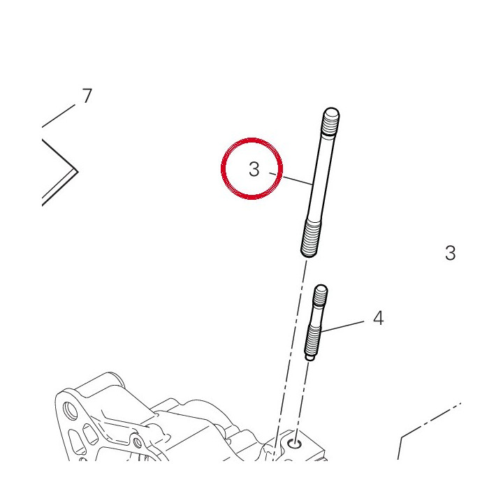 Goujon fixation cylindre — réf. 76610781A | Ducati Store