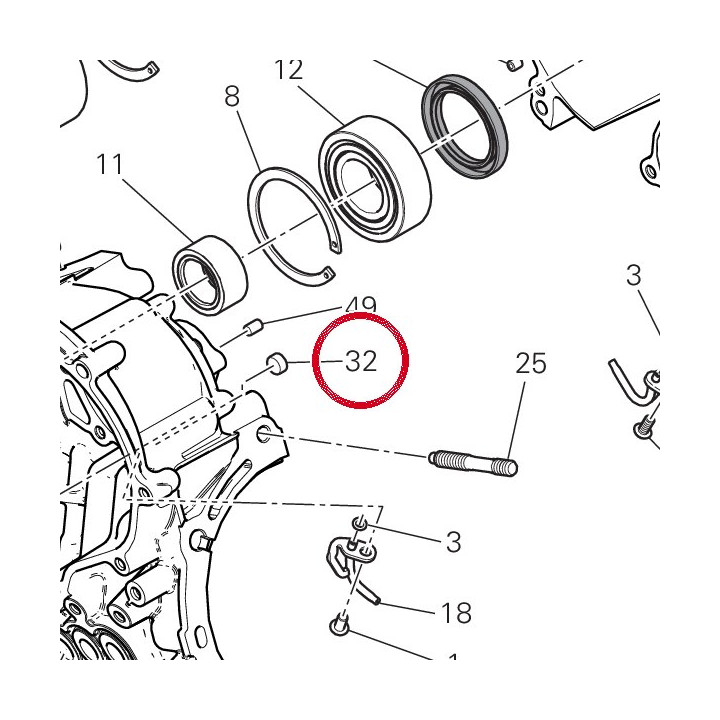 Bouchon 10 mm 87310021A — réf. 87310021A | Ducati Store