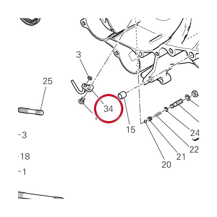 Gicleur gauche 87511641BB — réf. 87511641BB | Ducati Store