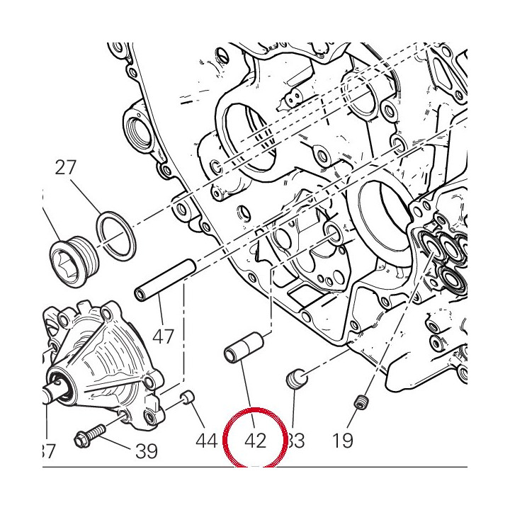 Pivot engranage 82010161H — réf. 82010161H | Ducati Store