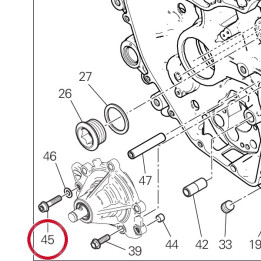 Vis tceif M6X25 77140697C — réf. 77140697C | Ducati Store