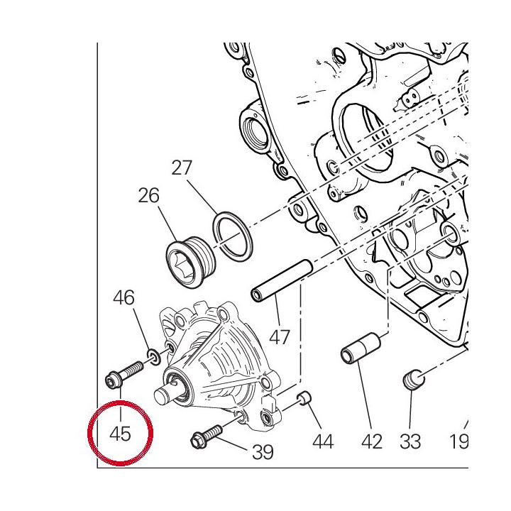 Vis tceif M6X25 77140697C — réf. 77140697C | Ducati Store