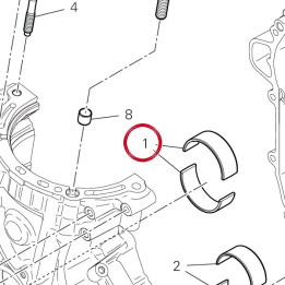 Demi-Roulement rouge — réf. 11210771AA | Ducati Store