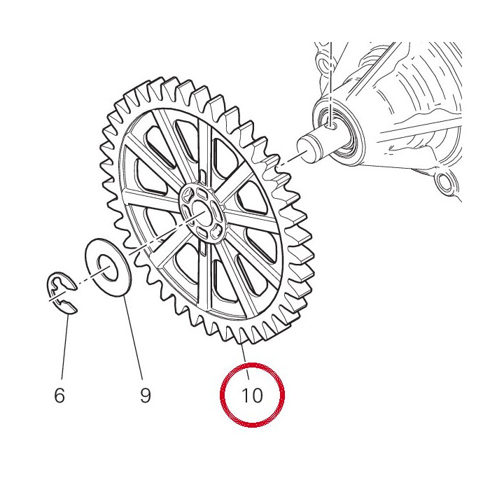 Engrenage pompe 17410501A — réf. 17410501A | Ducati Store