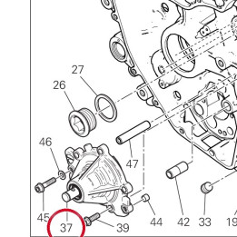 Pompe eau complète 24723701I — réf. 24723701I | Ducati Store